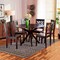 Baxton Studio Ela Modern and Contemporary Dark Brown Finished Wood 7-Piece Dining Set 183-11430-10894-Zoro - alternate 2